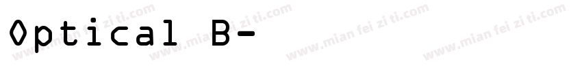 Optical B字体转换